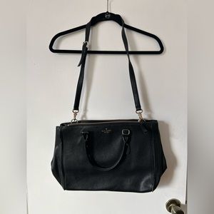 Kate Spade NWOT black leather tote/purse